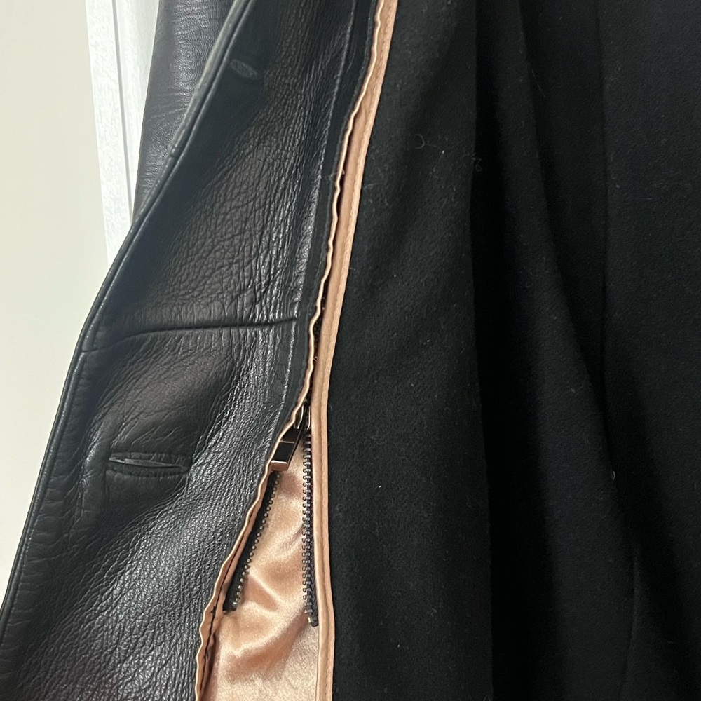 Ann Taylor Black Leather Jacket - Picture 4 of 6